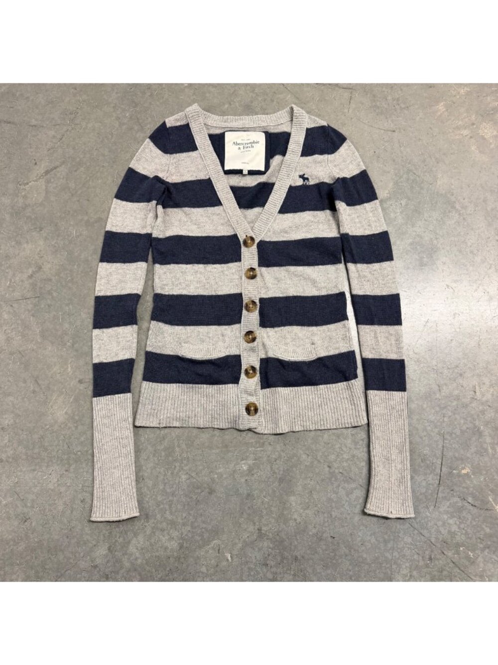 Abercrombie & Fitch 2000s Striped Cardigan